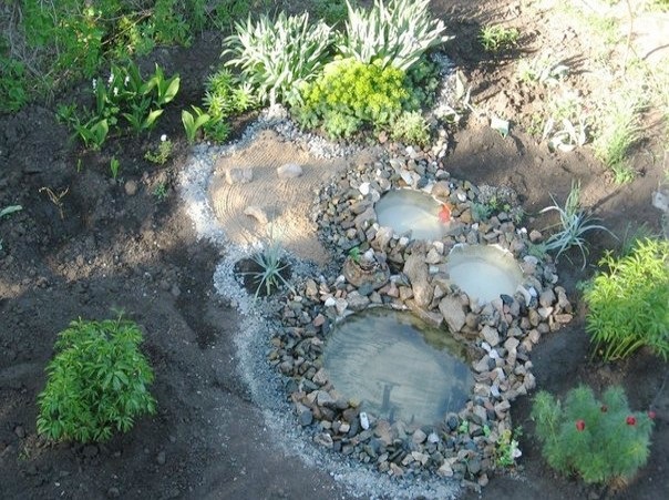 Car tyre pond