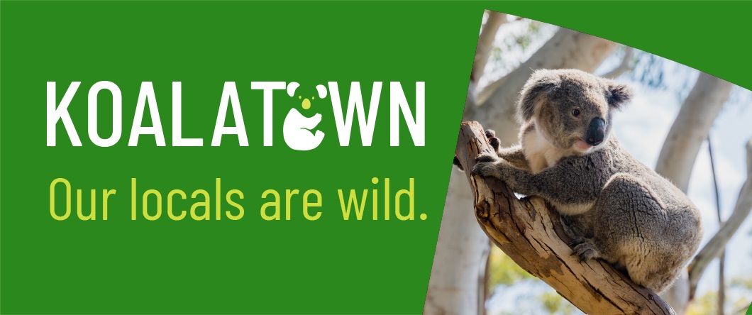 Website banner image promoting the Koalatown campaign