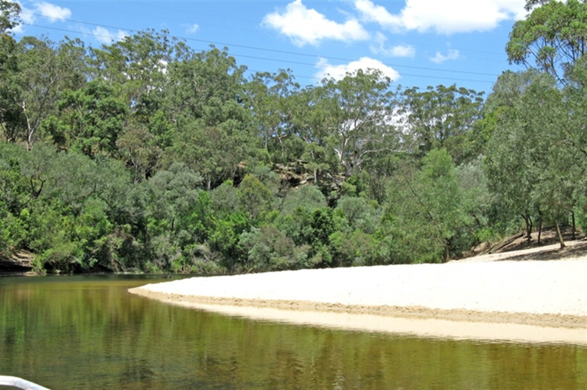 Take in the stunning bushland scenery on Simmos Beach