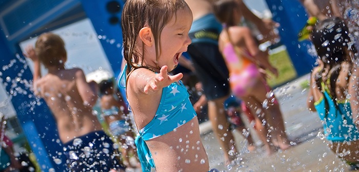 Birthday parties in the splash park at Campbelltown Leisure Centres