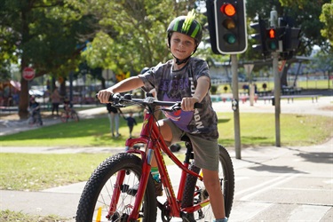 Boy Riding Bike