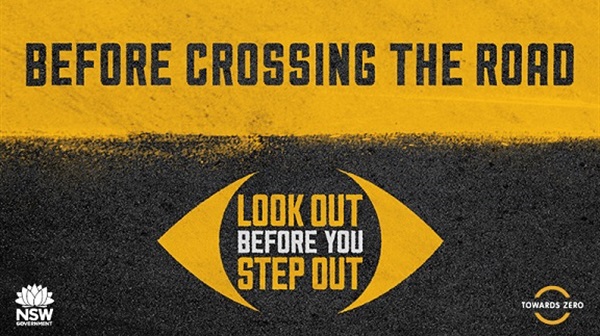 Pedestrian landing page - look out before you step out