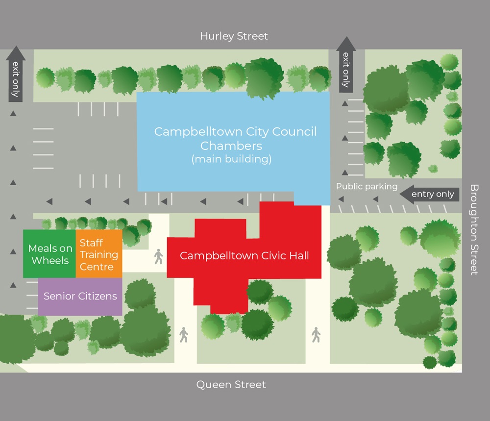 Map of Civic Centre