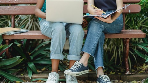 people studying