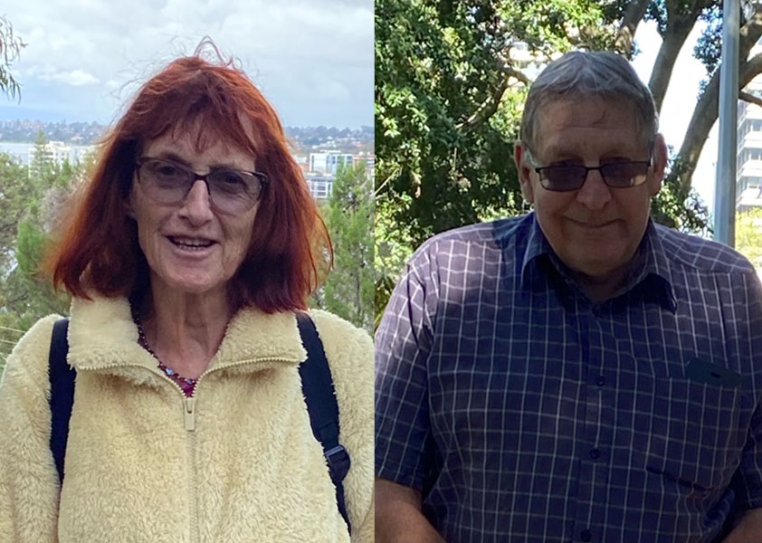 Photo of sister and brother Robin and Neil Hansen