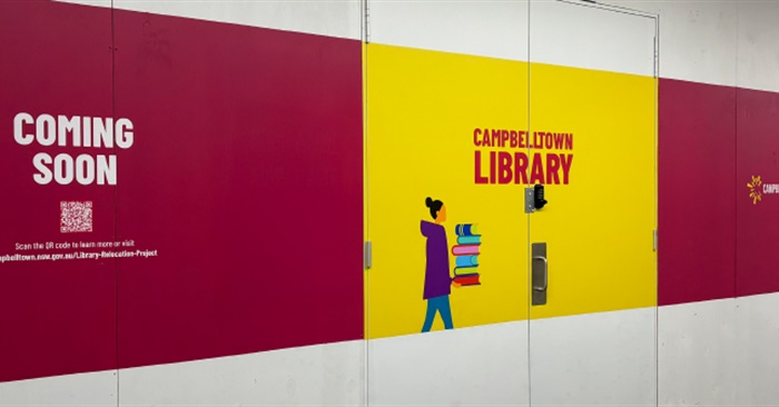 Artist impression of inside library