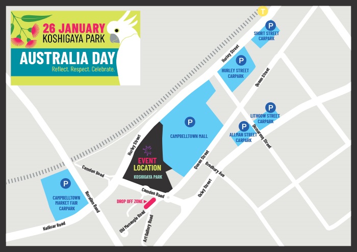 Australia Day Parking Map