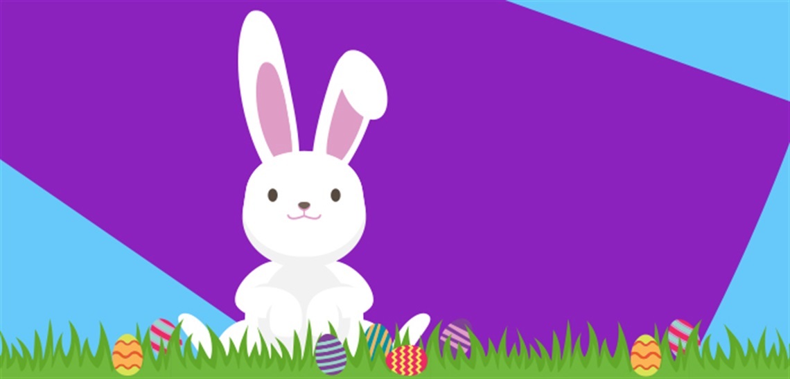 Easter bunning cartoon.