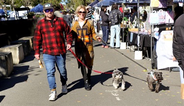 Pets are welcome at Handmade and Homegrown