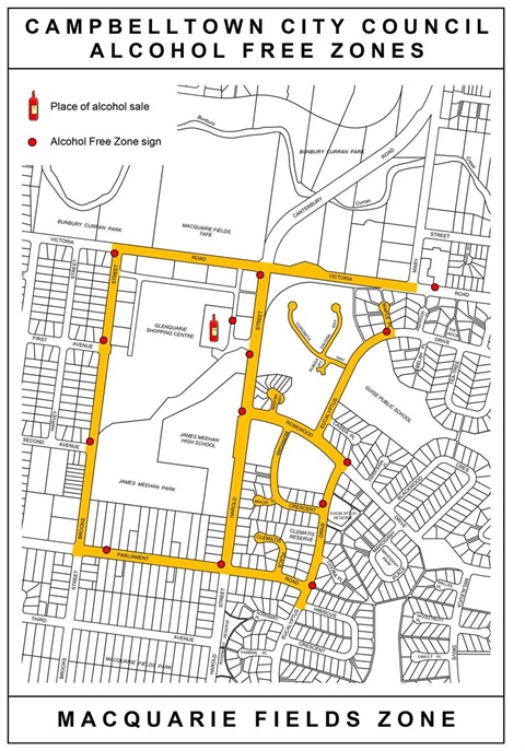 Alcohol Free Zone Macquarie Fields