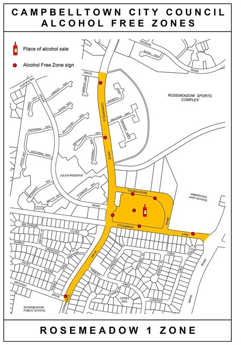 Alcohol Free Zone Rosemeadow 1