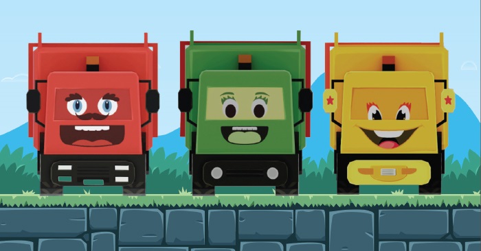Bin It Right truck characters