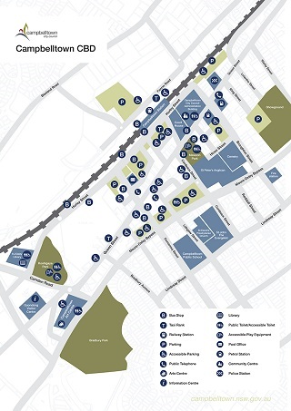 Campbelltown CBD Map - Preview
